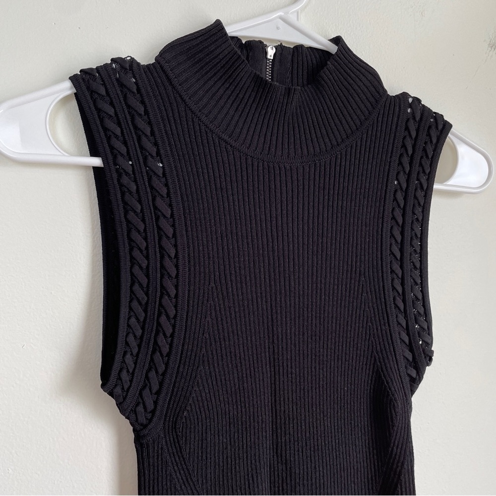 White House Black Market black sweater tank top